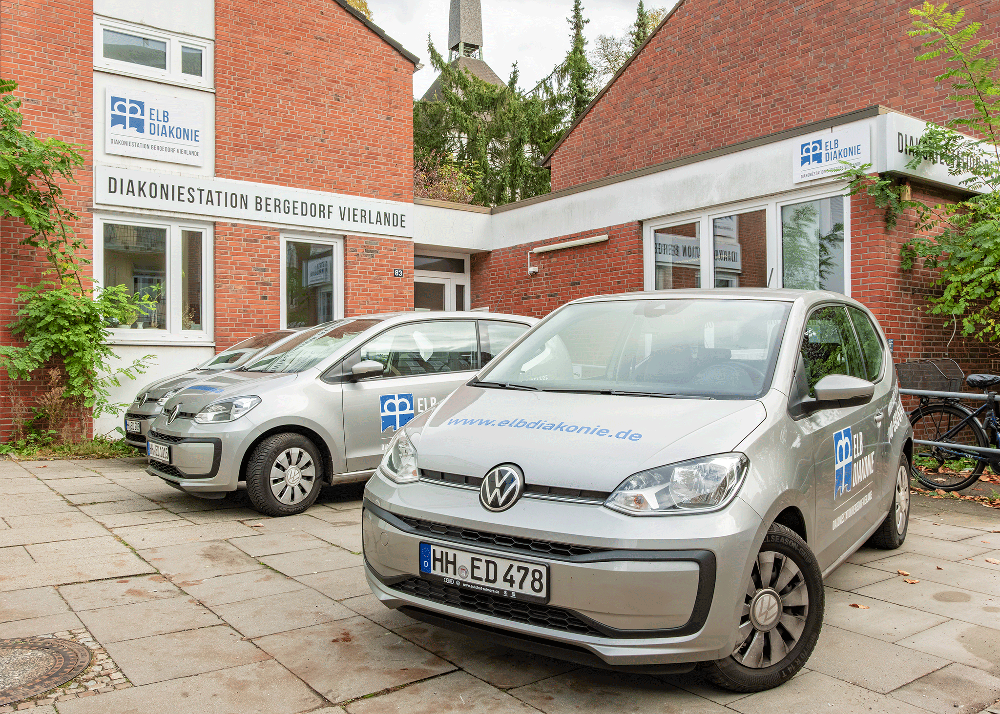 Fußgängerzone Sachsentor aus der Vogelperspektive